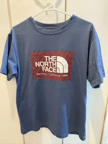 THE NORTH FACE 로고 티셔츠 파랑