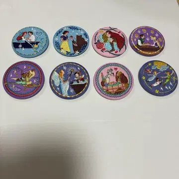 디즈니 자수 캔뱃지 8개 세트