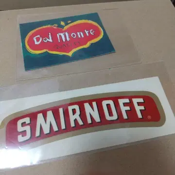 SMIRNOFF 스미노프 & Del Monte 스티커