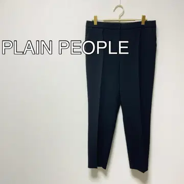 PLAIN PEOPLE 블랙 슬랙스