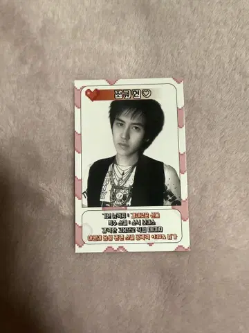 규현 포토 카드 SUPER JUNIOR 25 SHOW CASE