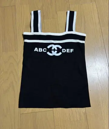 스트라이프 어깨끈 탱크탑