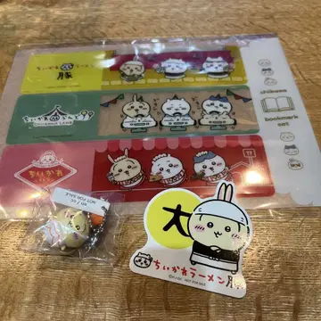 치이카와 쿠라스시 콜라보 토끼 오리지널 피규어 치이카와 라면 돼지