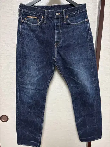 코어 파이터 데님 청바지 빈티지 빈티지 색빠짐 데님