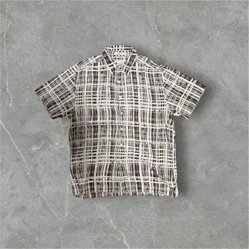 1990년대 Geoffrey Beene 실크 레이온 셔츠