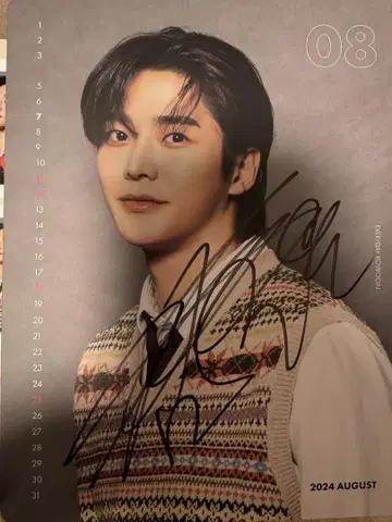 ROWOON 로운 친필 사인 달력 2024