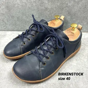 BIRKENSTOCK 버켄스탁 가죽 스니커즈 네이비 40 26