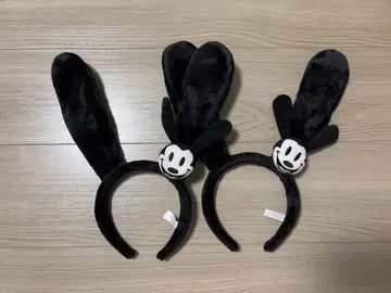 미키 귀 블랙 머리띠