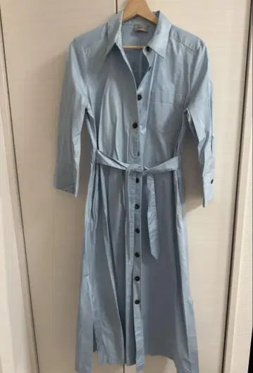 MARELLA 스카이블루 셔츠 원피스