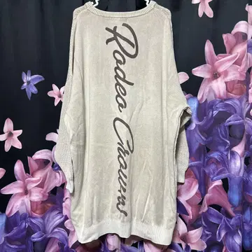 Rodeo Crowns 베이지 케이블 니트 원피스 긴팔 트레이닝복