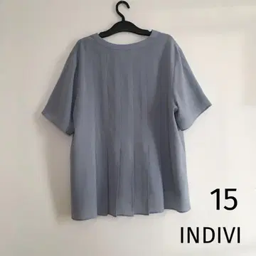 인디비 트리아세테이트 플리츠 블라우스 빅 사이즈