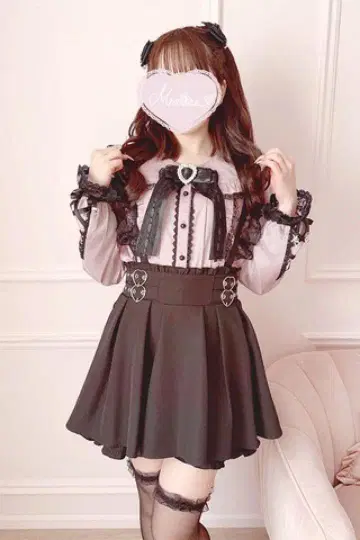 MARS W 하트 버클 치마바지 지뢰계