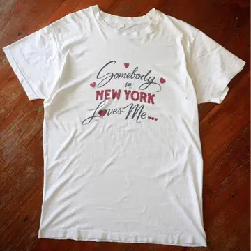 [ 80년대 ] New York 오리지널 아트 빈티지 티셔츠 USA 제작