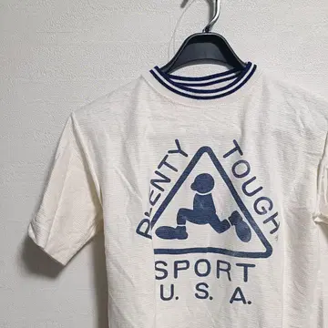 USA Vintage PLENTY TOUGH 티셔츠 빅 로고 S