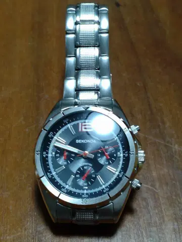 영국 SEKONDA 남성용 크로노그래프 쿼츠 손목시계