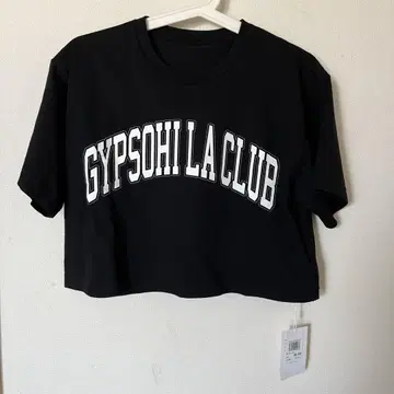 GYPSOHILA 크롭 티셔츠 블랙 반팔