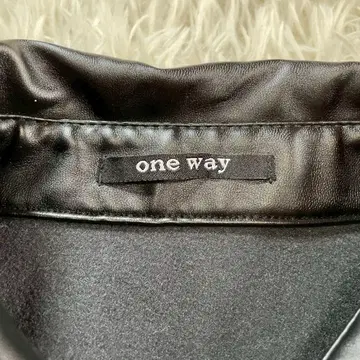 one way 벨트 가죽 자켓 인조 가죽 원피스
