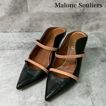 Malone Souliers 가죽 뮬 이탈리아제 35.5 RG86