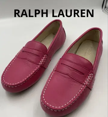 로퍼 POLO RALPH LAUREN 24cm 외부 새상품급 핑크