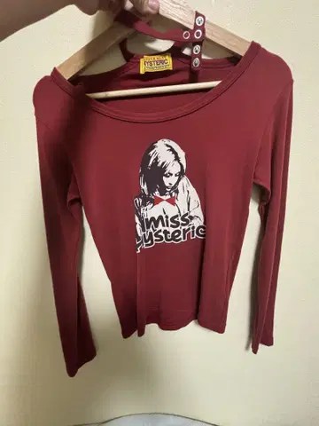 HYSTERIC GLAMOUR 빨간색 긴팔 티셔츠