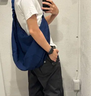 네이비 사코슈 숄더백