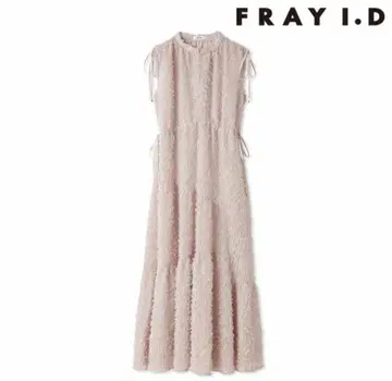FRAY I.D 프레이 아이디 프린지 자카드 티어드 원피스