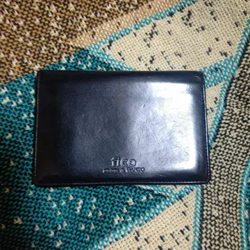 GANZO fico 블랙 가죽 패스 케이스
