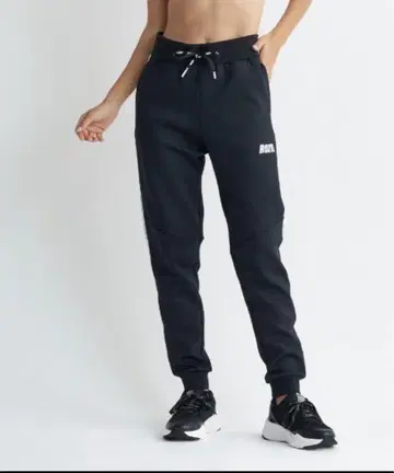 ROXY / 속건 UV 컷 기능성 사이드 로고 테이프 라인 스웨트 팬츠