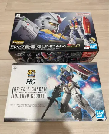 RG RX-78-2 건담 Ver.2.0+HG BEYOND GLOBAL