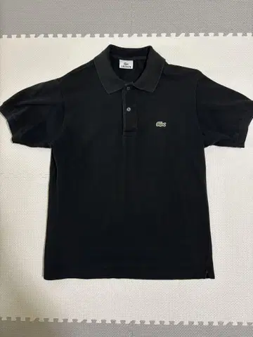 LACOSTE 블랙 피케 셔츠 사이즈 3