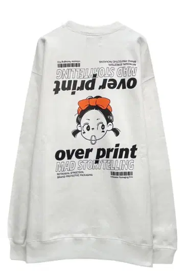 오버 프린트 트레이닝복 속기모