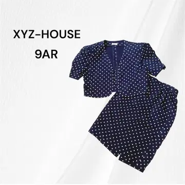 XYZ-HOUSE 그랑 산타키 셋업 상의 스커트 M 네이비