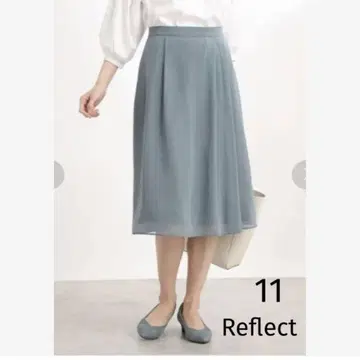 리플렉트 쉬폰 플레어 스커트 코츠키 패턴
