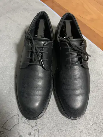 ECCO 블랙 캐주얼 슈즈 레이스업