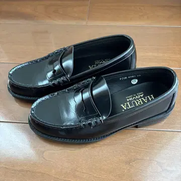 [미사용에 가까운 23cm] HARUTA 블랙 로퍼