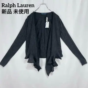 [새상품 미사용 택 포함] 랄프 로렌 캐시미어 가디건 블랙