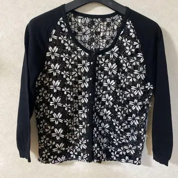 Pizzo Bianco 핏쪼 비앙코 꽃 레이스 가디건
