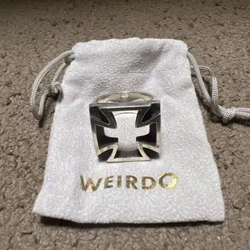 WEIRDO 위어드 아이언 크로스 반지