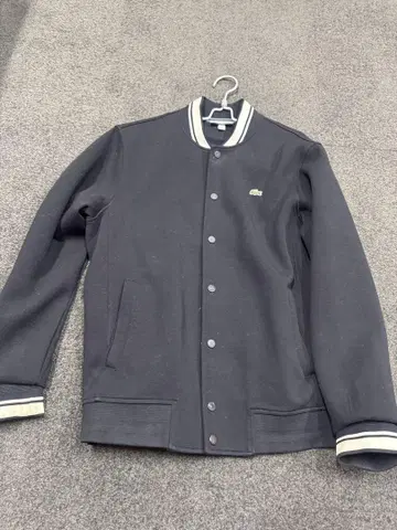 Lacoste 네이비 바시티 자켓 US M