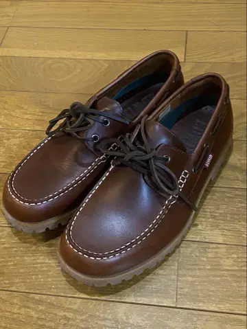 EDWIN 에드윈 가죽 데크 슈즈 26cm