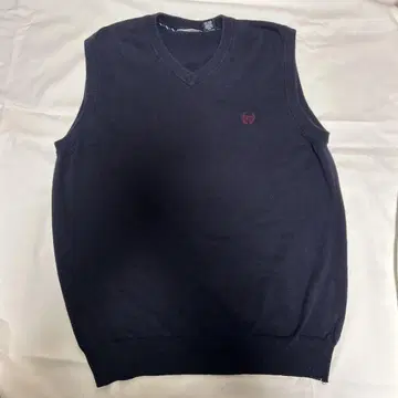 CHAPS 네이비 V넥 니트 베스트