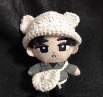 스노우 칠 의류 모자 레이스 곰돌이 귀 모자 & 미니백 세트 (아이보리)
