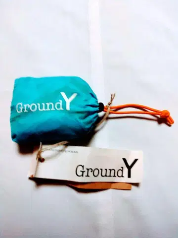 GroundY 수납 가능한 에코백 터콰이즈 그랜드 Y