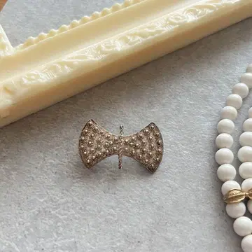 [ 1900년대 앤티크 ] 순은제 브로치 리본