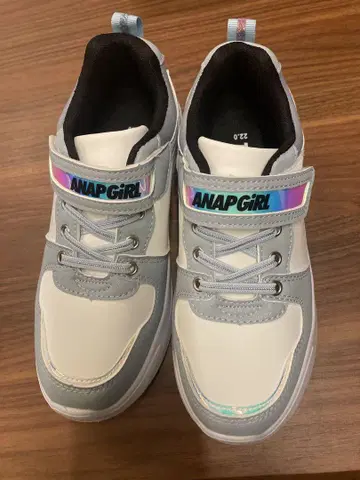 ANAP GIRL 스니커즈 22.0cm 화이트/그레이