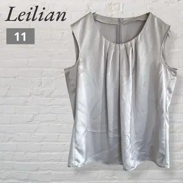 Leilian 레리안 슬리브리스 셔츠 실버 [11]