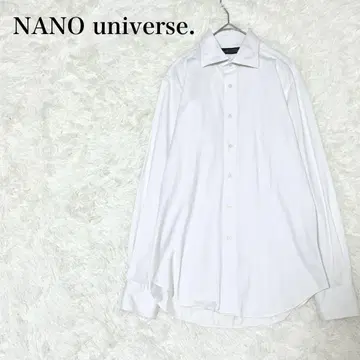 나노 유니버스 셔츠 긴팔 M 코튼 슬림 실루엣