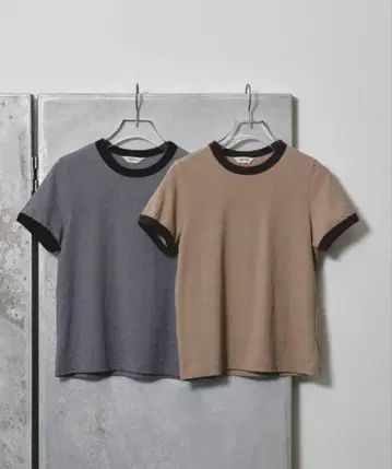 todayful Compact Ringer Tee 그레이