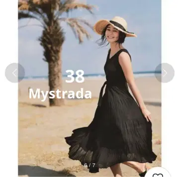Mystrada 마이 스트라다 플리츠 티어드 원피스 블랙