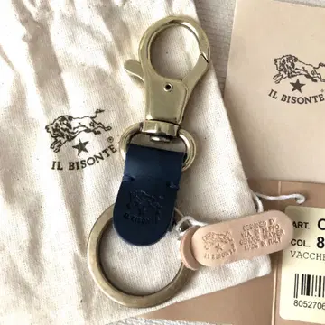 새상품 일비종떼 IL BISONTE 키링 네이비 블루